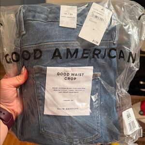 Good American Good Waist Crop Jeans for Women NWT